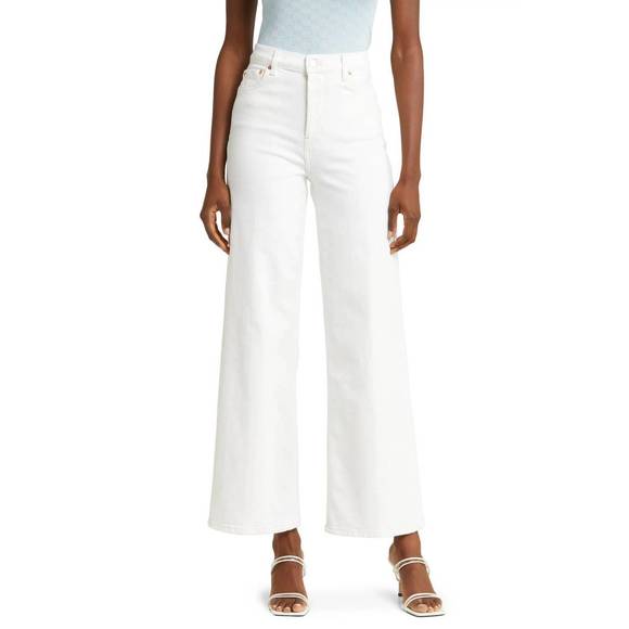 NEW RAILS getty wide leg jean in vintage ecru - Picture 1 of 5
